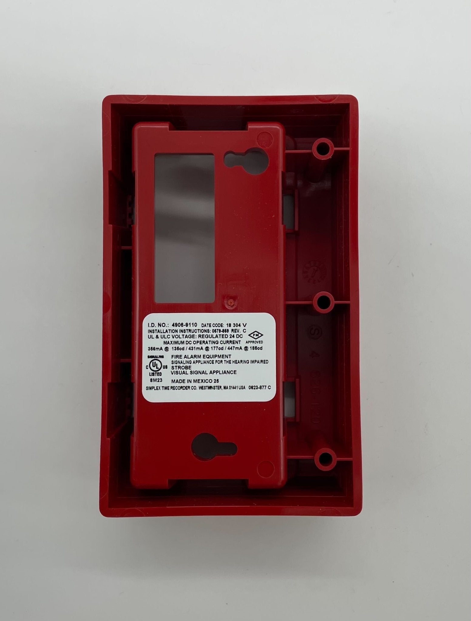 Simplex 4906-9110 Non-Addessable Ceiling Strobe - The Fire Alarm Supplier