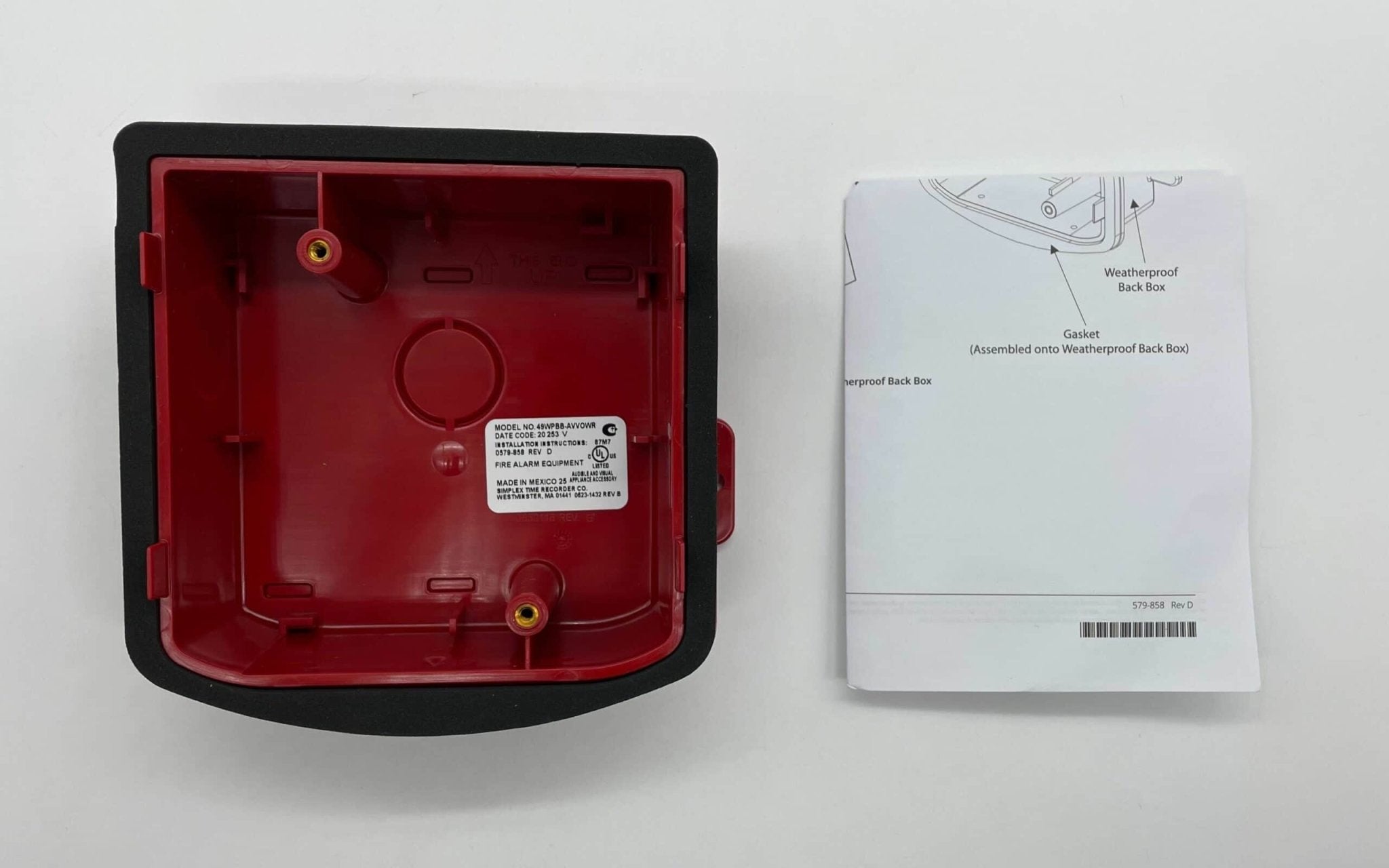 Simplex 49WPBB-AVVOWR Back Box - The Fire Alarm Supplier
