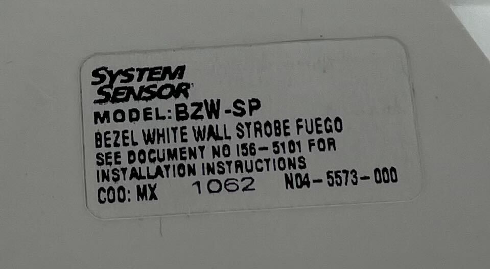System Sensor BZW-SP - The Fire Alarm Supplier