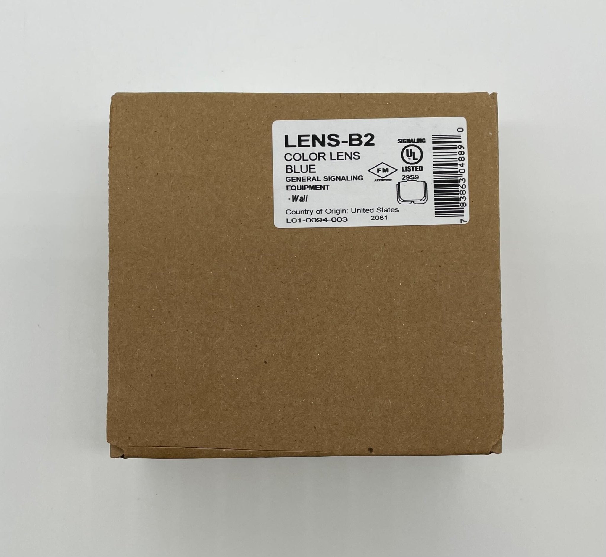 System Sensor LENS-B2 L-Series Lens for Indoor Wall Mount Strobes, Blue - The Fire Alarm Supplier