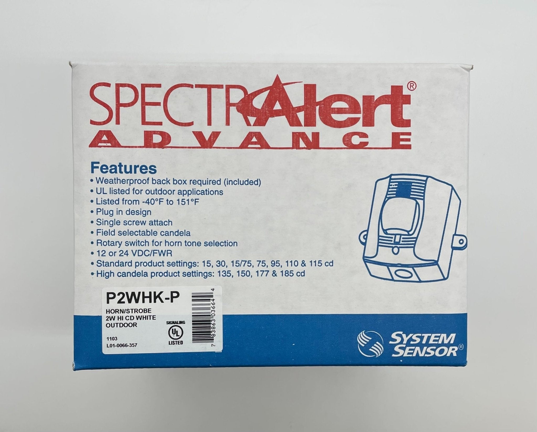 System Sensor P2WHK-P - The Fire Alarm Supplier