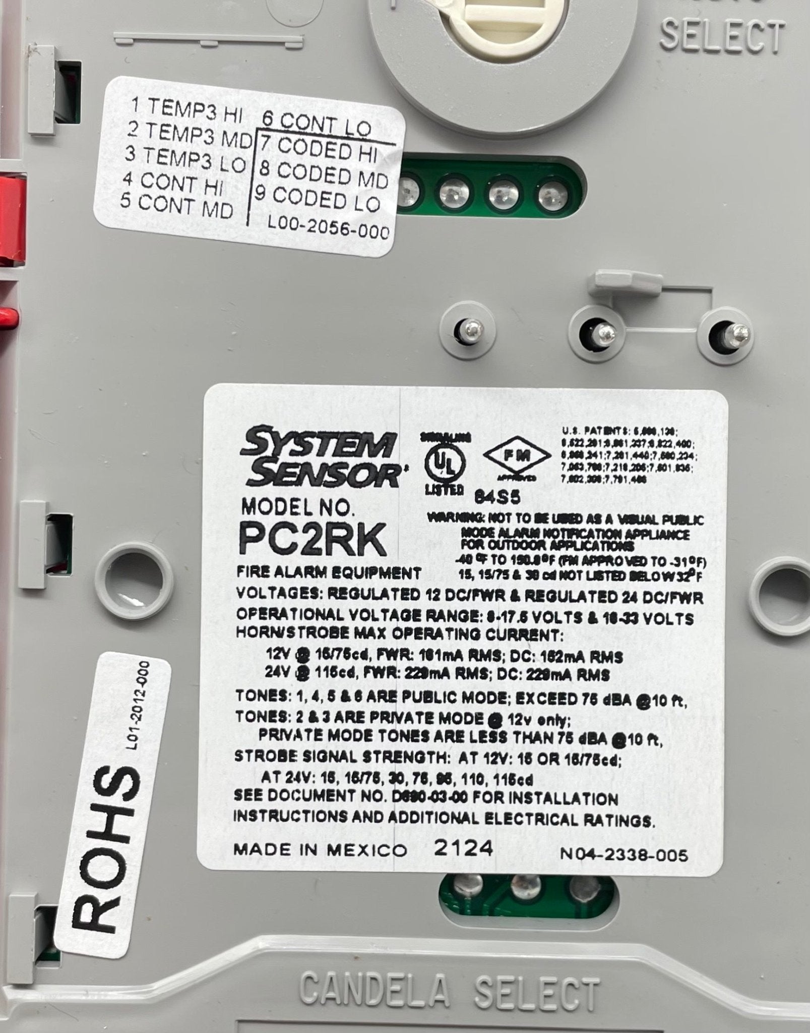 System Sensor PC2RK - The Fire Alarm Supplier