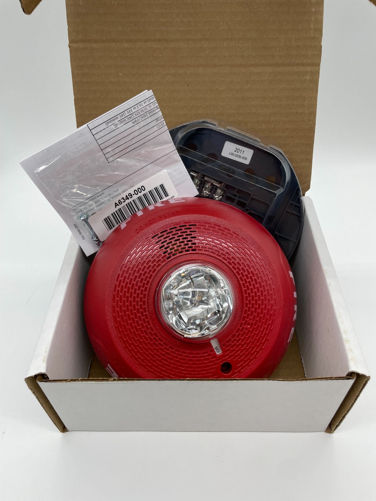 System Sensor PC2RL Ceiling Horn/Strobe Red - The Fire Alarm Supplier