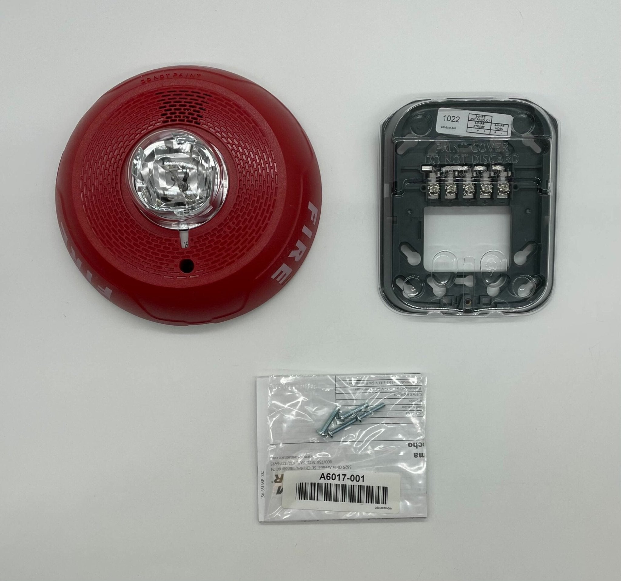 System Sensor PC4RL Horn Strobe Red For Ceiling - The Fire Alarm Supplier
