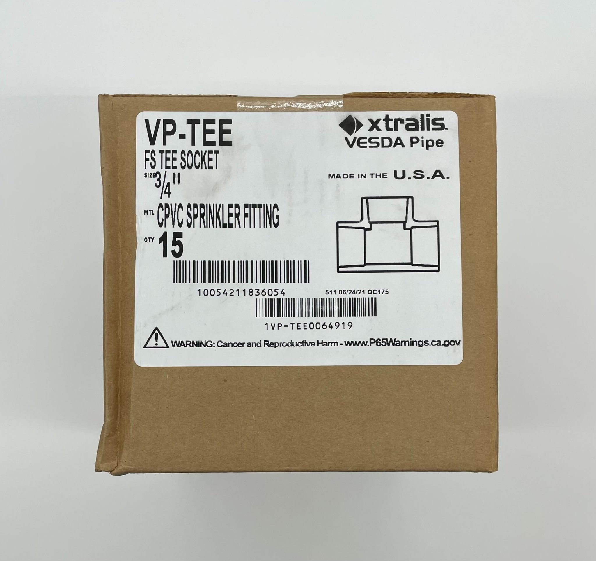 Vesda VP-TEE Pipe Tee Box Of 15 With Led - The Fire Alarm Supplier