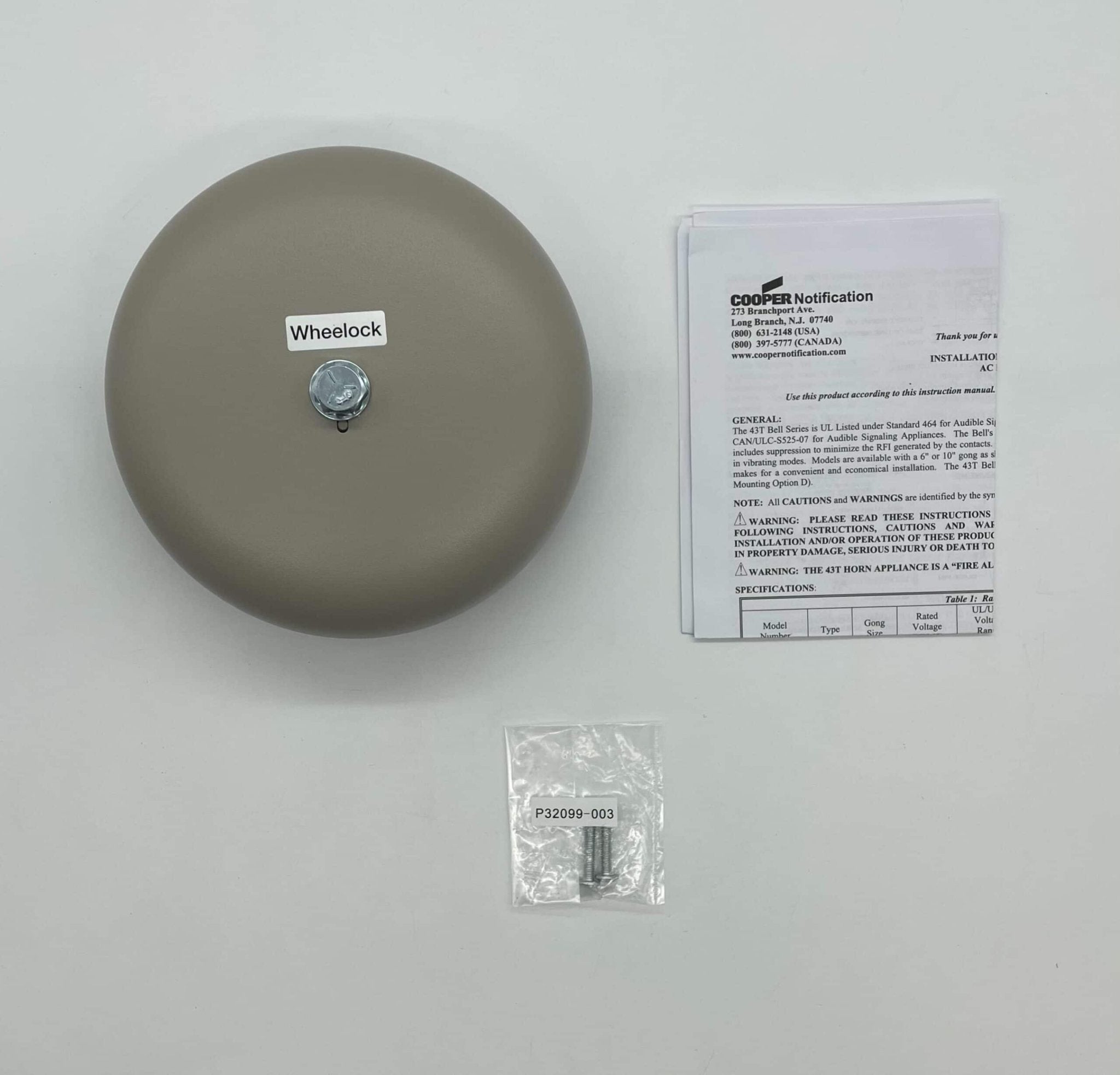 Wheelock 43T-G6-24-S - The Fire Alarm Supplier
