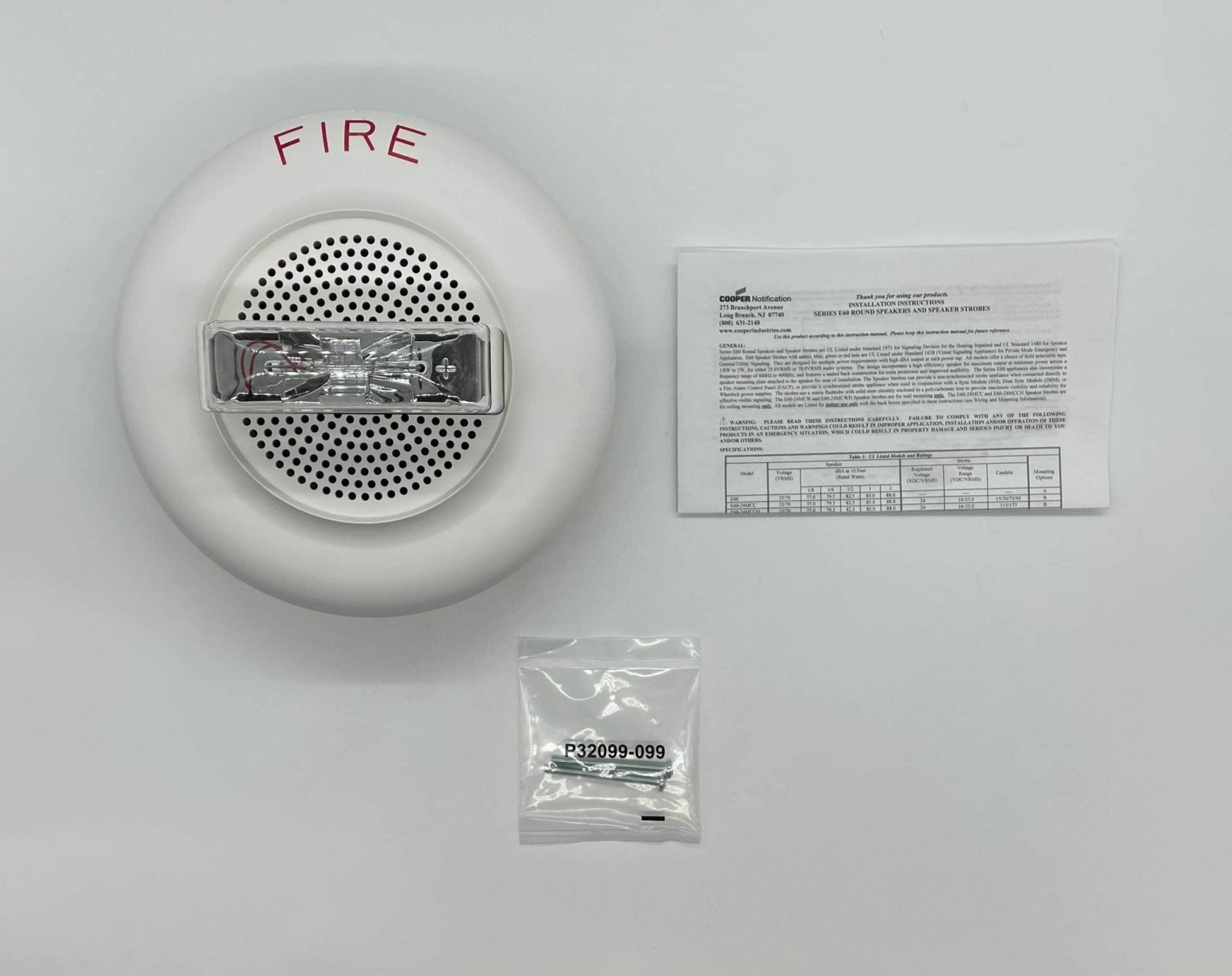 Wheelock E60-24MCW-FW - The Fire Alarm Supplier
