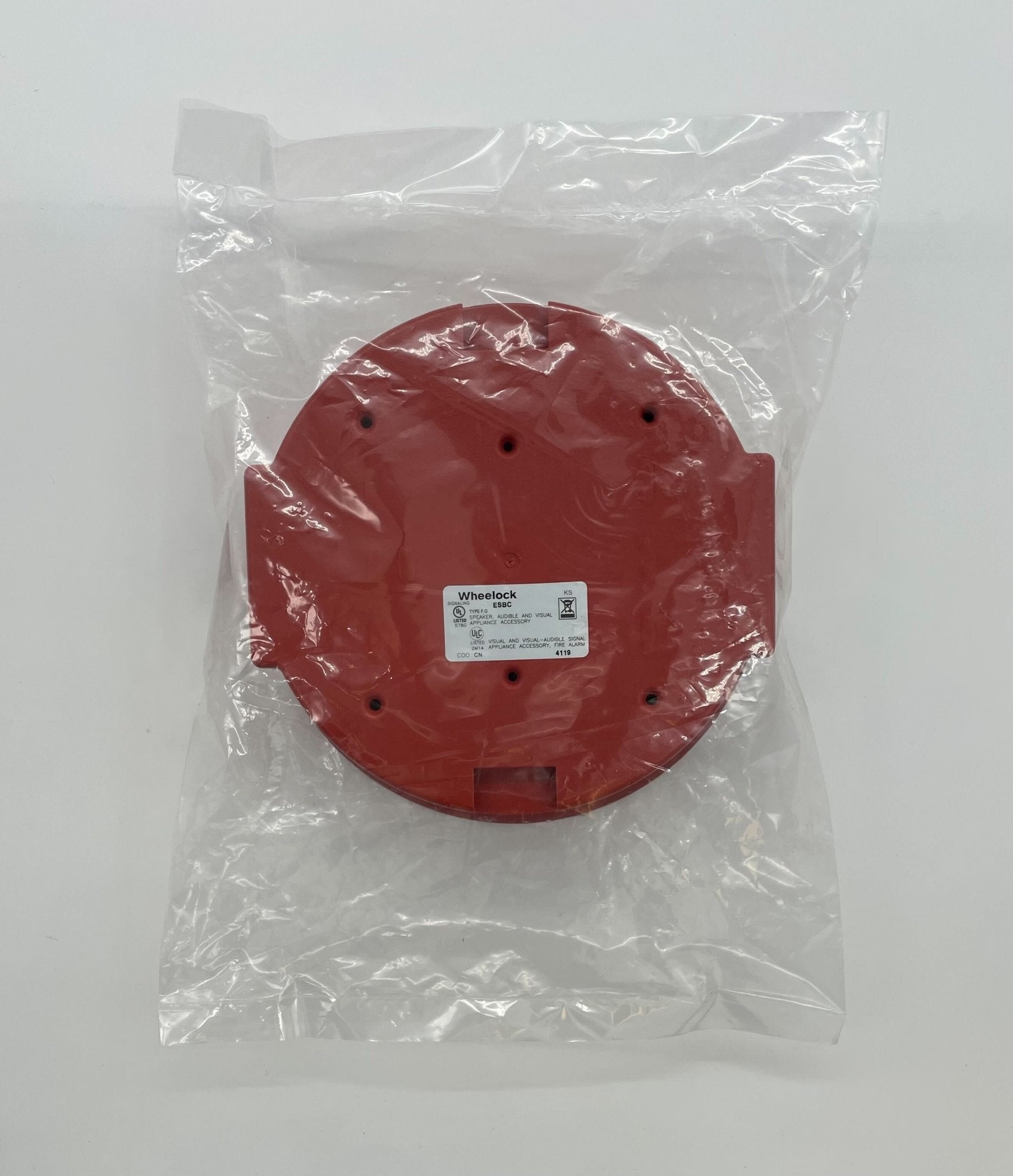 Wheelock Eaton ESBCR Exceder Series Ceiling Mount Back Box, Red - The Fire Alarm Supplier