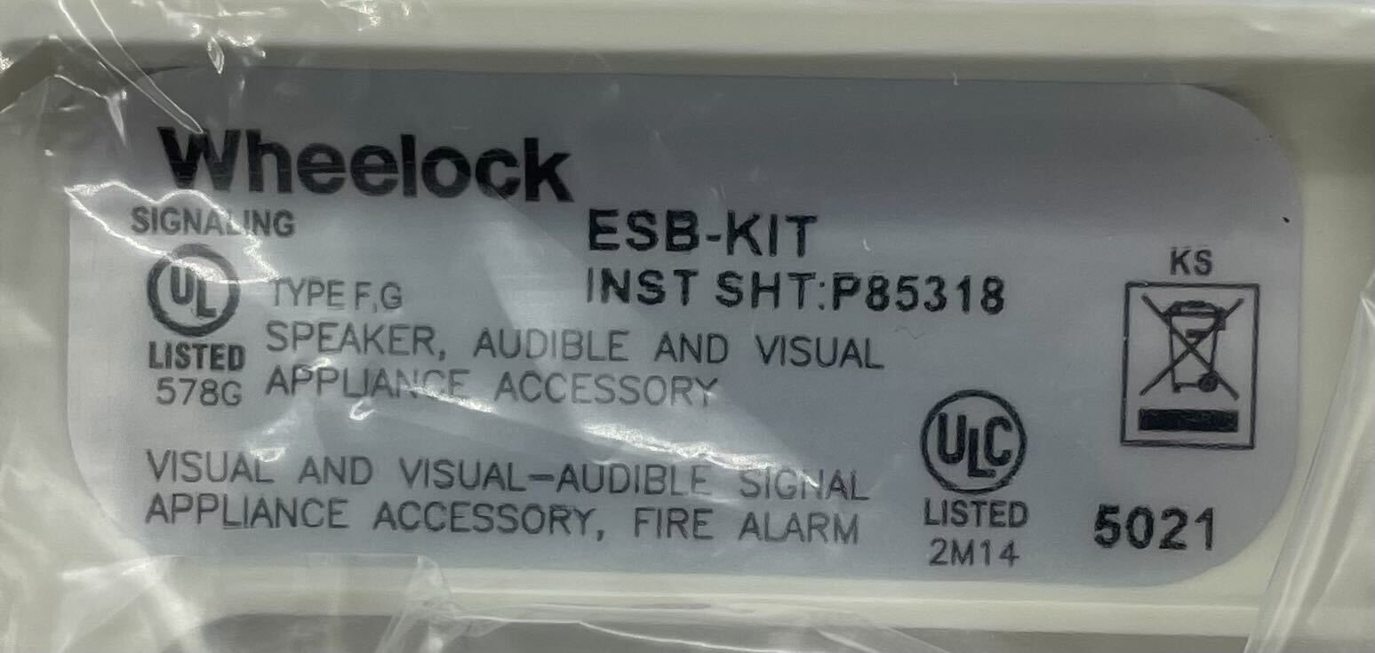Wheelock ESB-KIT-W - The Fire Alarm Supplier