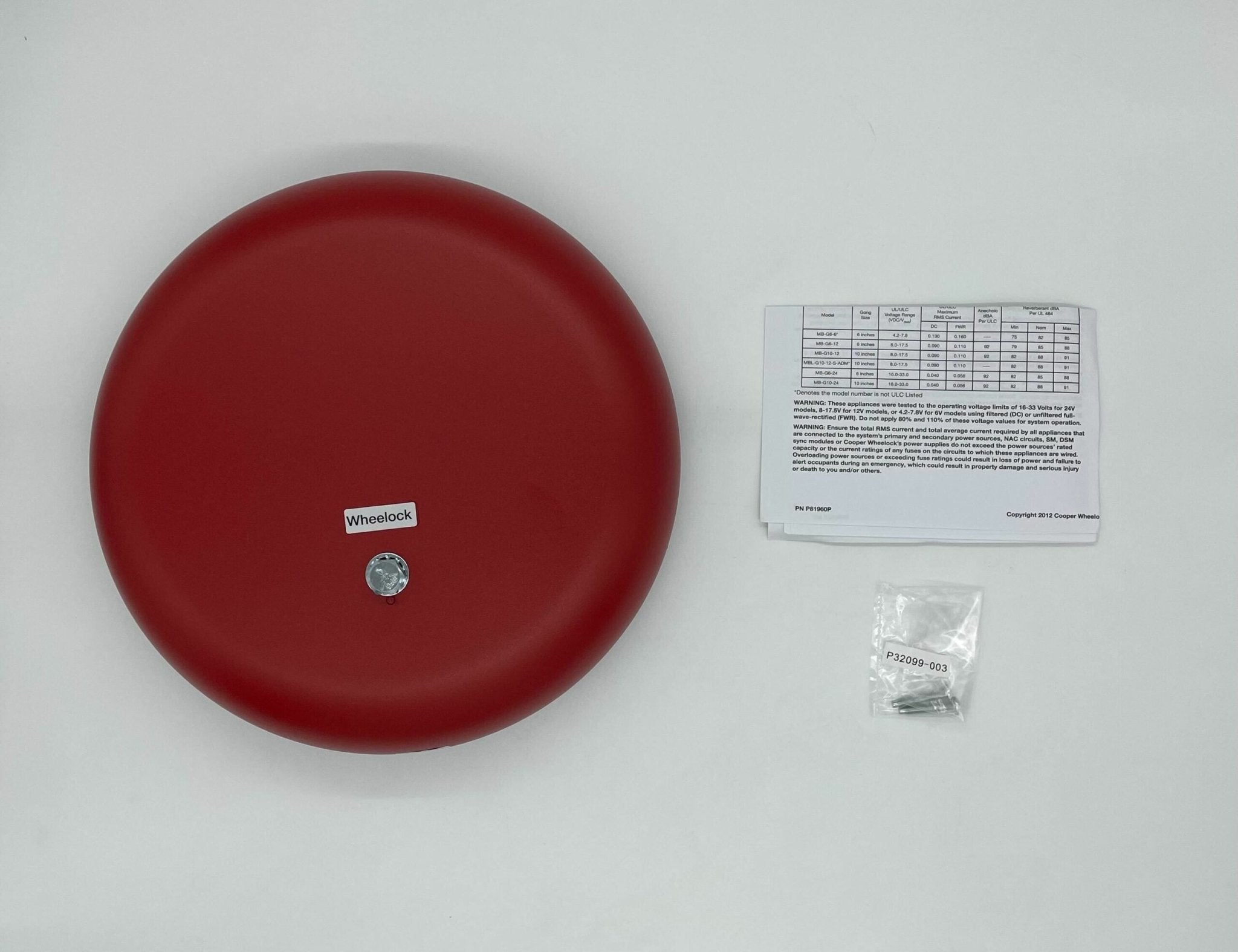 Wheelock MB-G10-24-R - The Fire Alarm Supplier