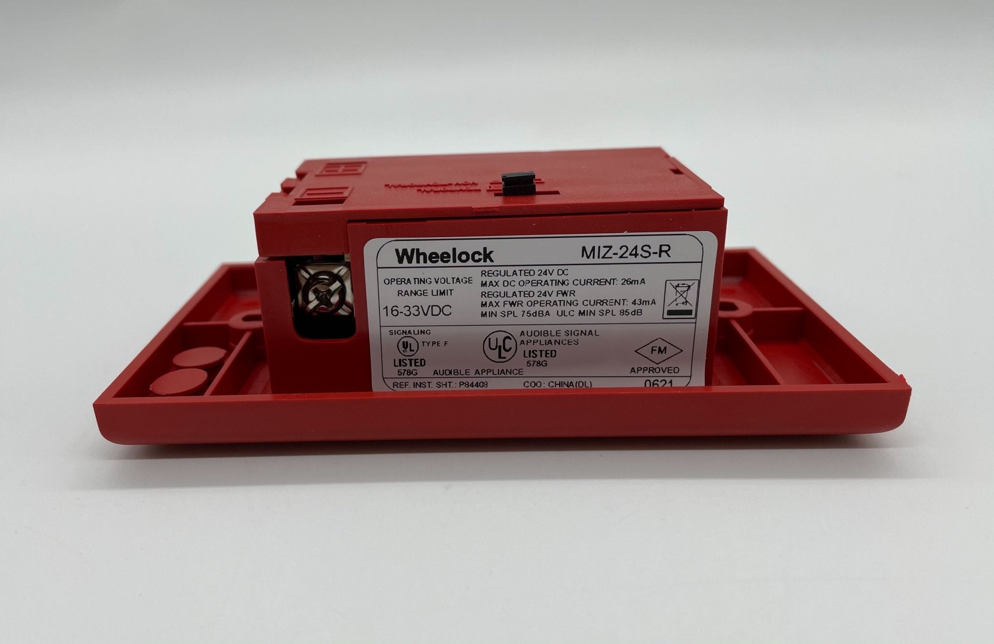 Wheelock MIZ-24S-R - The Fire Alarm Supplier