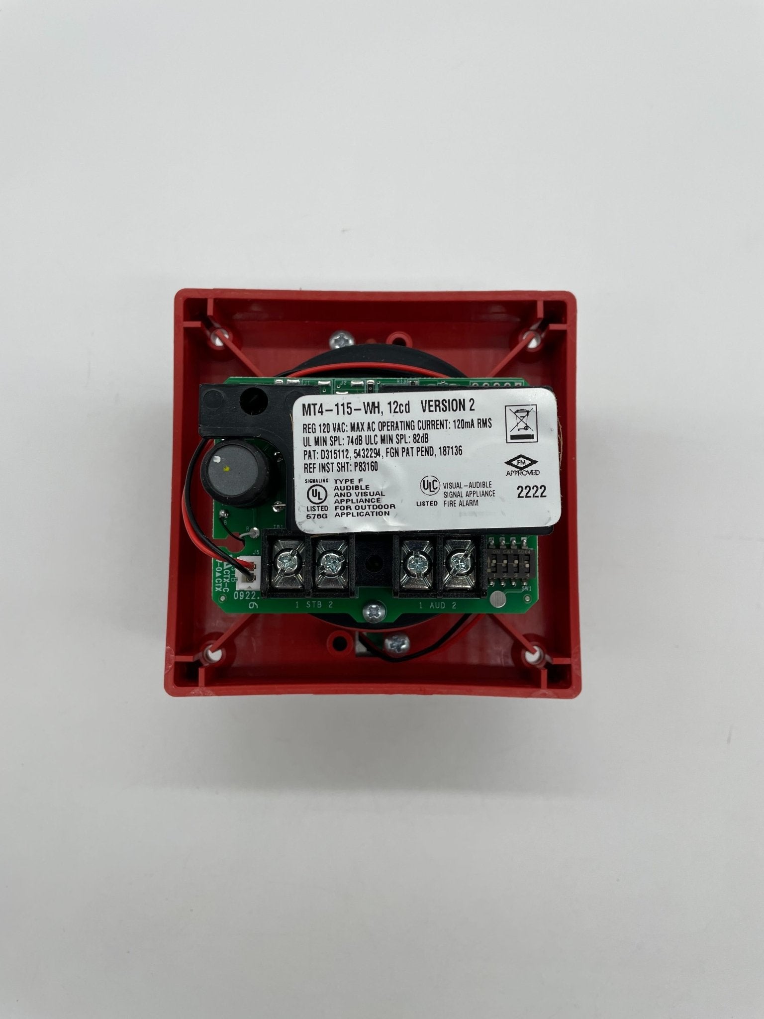 Wheelock MT4-115-WH-VFR - The Fire Alarm Supplier