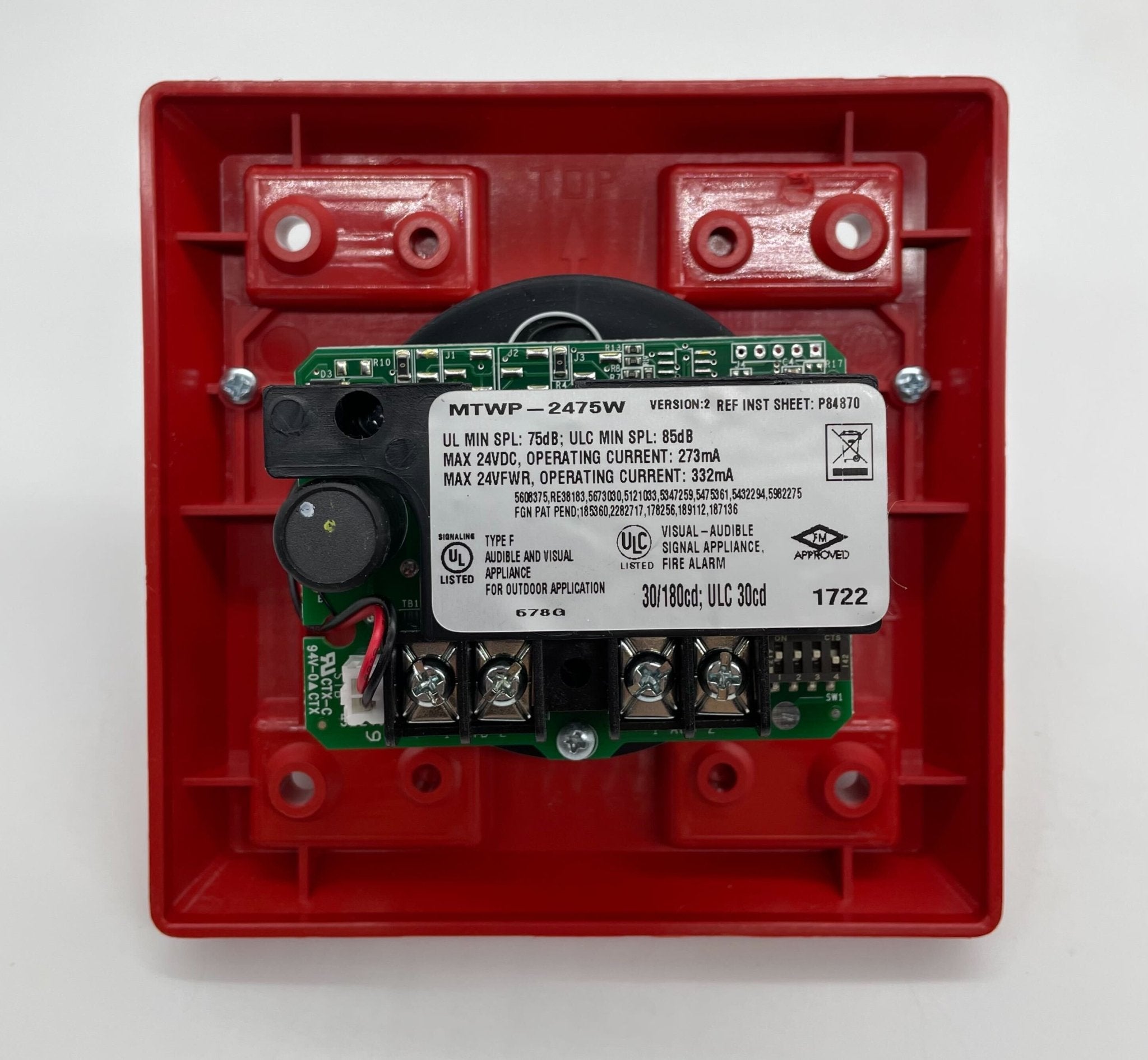 Wheelock MTWP-2475W-FR - The Fire Alarm Supplier
