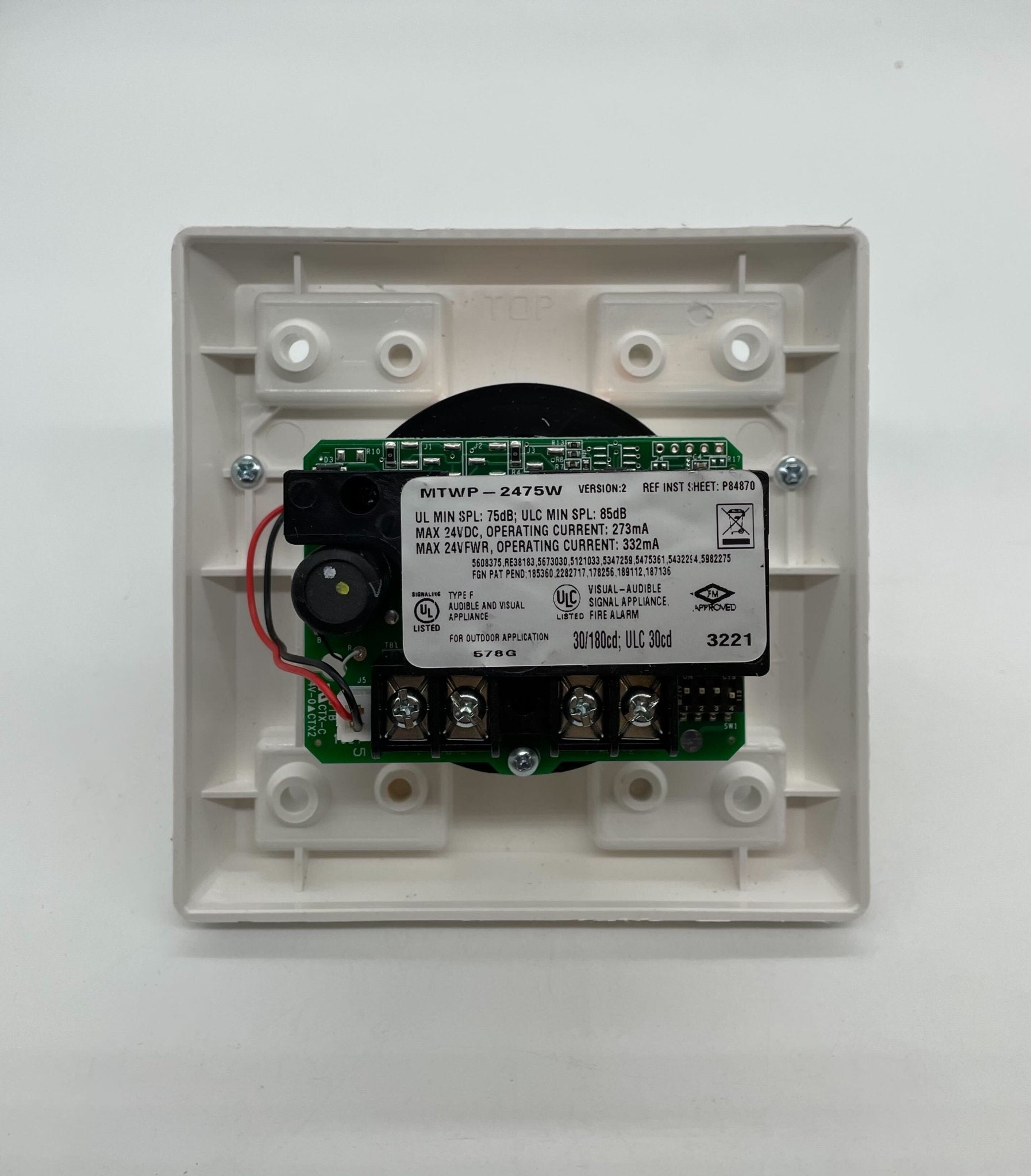 Wheelock MTWP-2475W-FW - The Fire Alarm Supplier