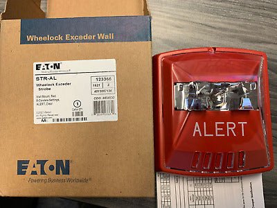 Wheelock STR-AL Exceder Strobe, Red, Xenon, Wall, 12/24Vdc, 8 Candela - The Fire Alarm Supplier